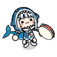 Gawr Gura Tambourine